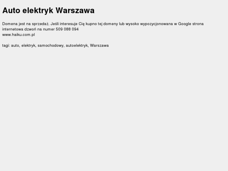 www.autoelektryk.warszawa.pl