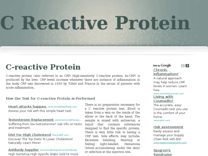 www.creactiveprotein.net