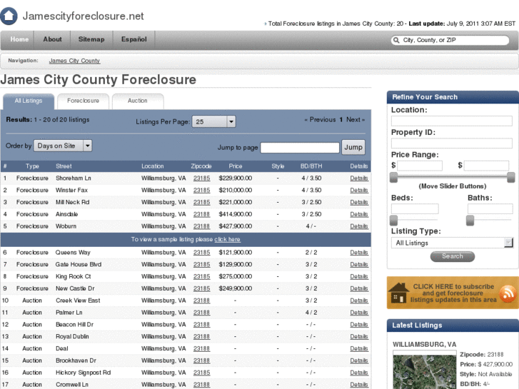 www.jamescityforeclosure.net