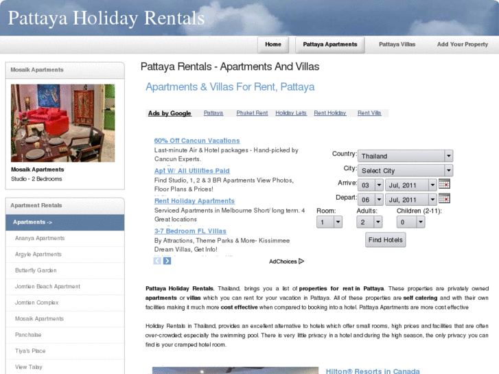 www.pattayaholidayapartments.com