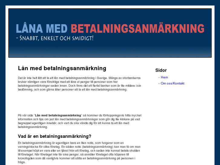 www.xn--lnmedbetalningsanmrkning-7bci.eu