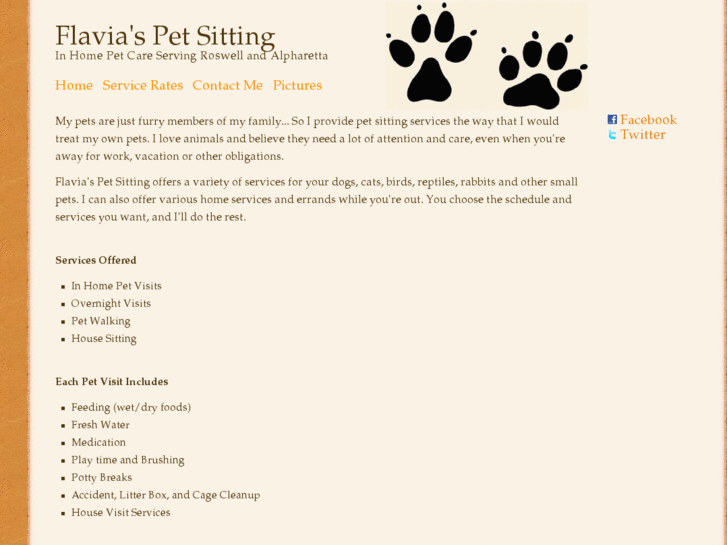 www.flaviaspetsitting.com