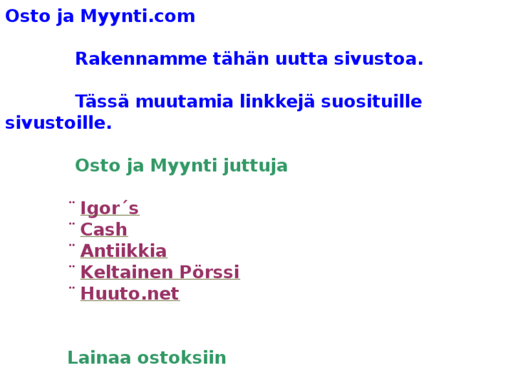 www.ostojamyynti.com