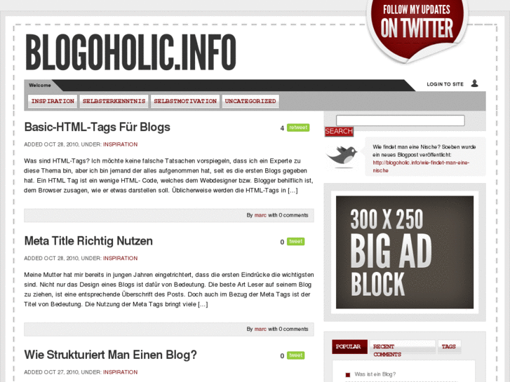 www.blogoholic.info