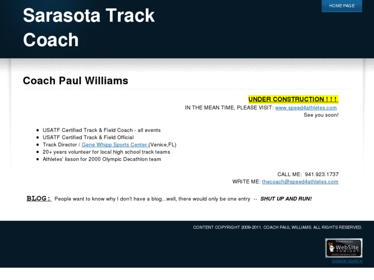 www.sarasotatrackcoach.com