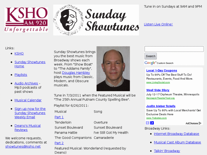 www.sundayshowtunes.net