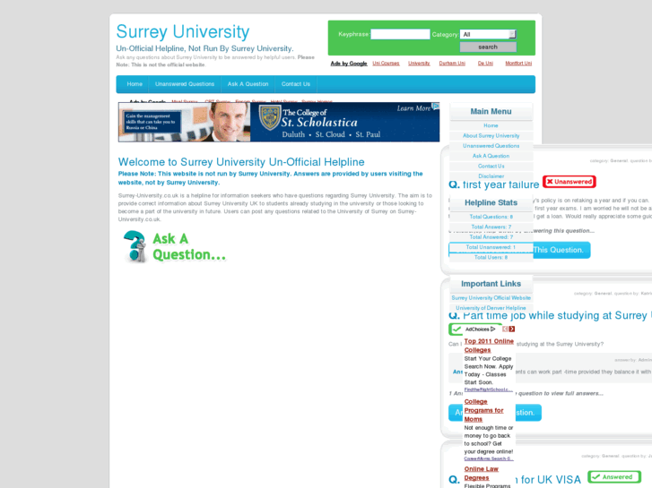 www.surrey-university.co.uk