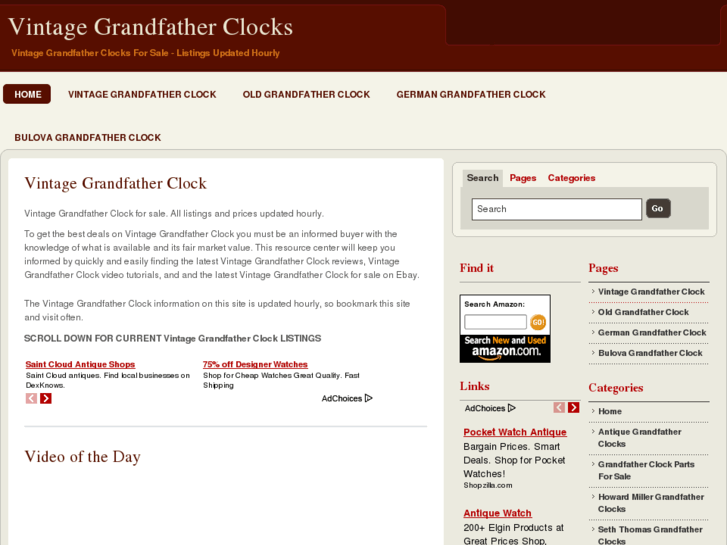 www.vintagegrandfatherclocks.com