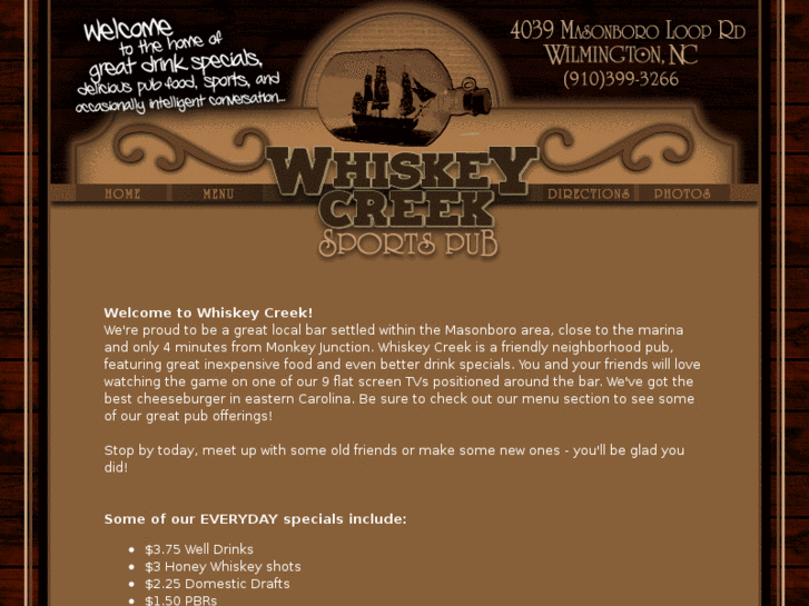 www.whiskeycreekpub.com