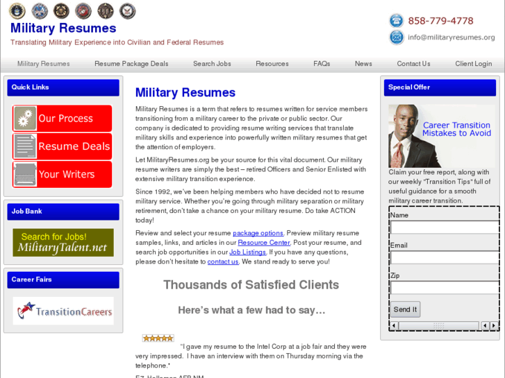 www.militaryresumes.org