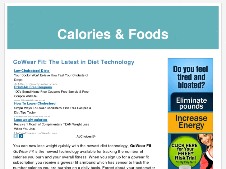 www.calories-foods.com