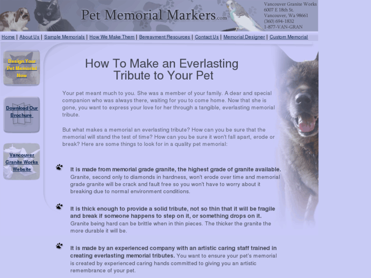 www.pet-memorial-markers.com