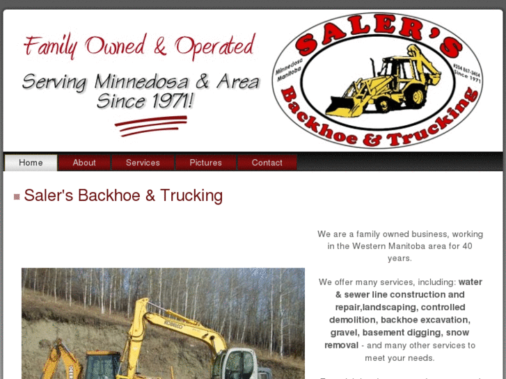 www.salersbackhoeandtrucking.com