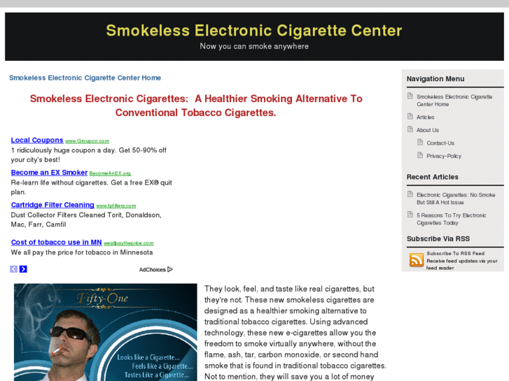 www.smokelesselectroniccigarettecenter.com