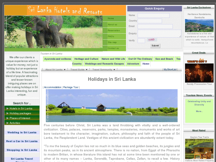 www.srilankahotelsandresorts.com