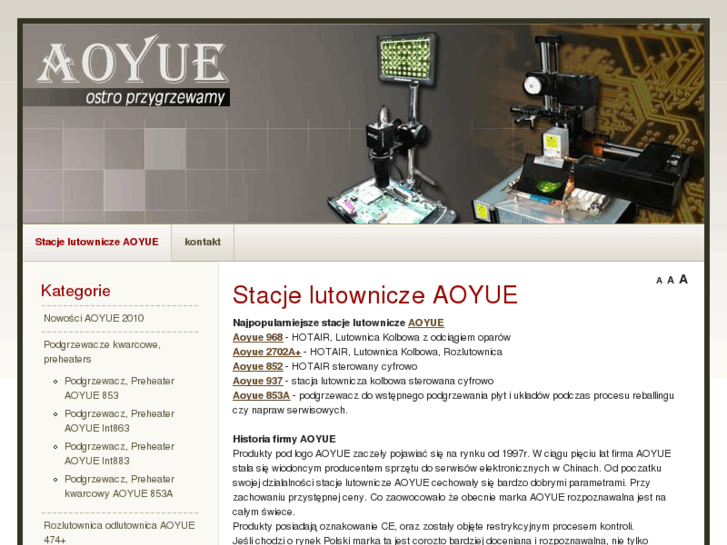 www.stacje-aoyue.pl