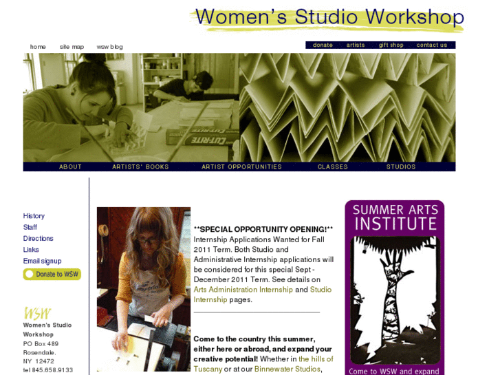 www.womensstudioworkshop.com