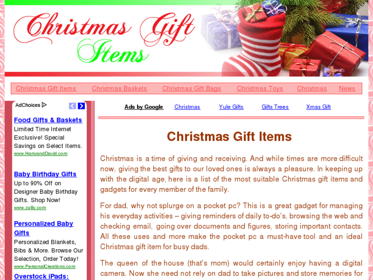 www.christmasgiftitems.com