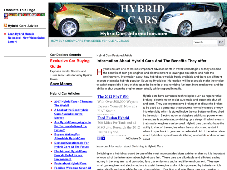 www.hybrid-carinformation.com