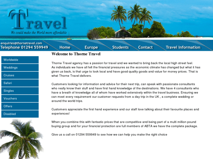 www.thornetravel.com