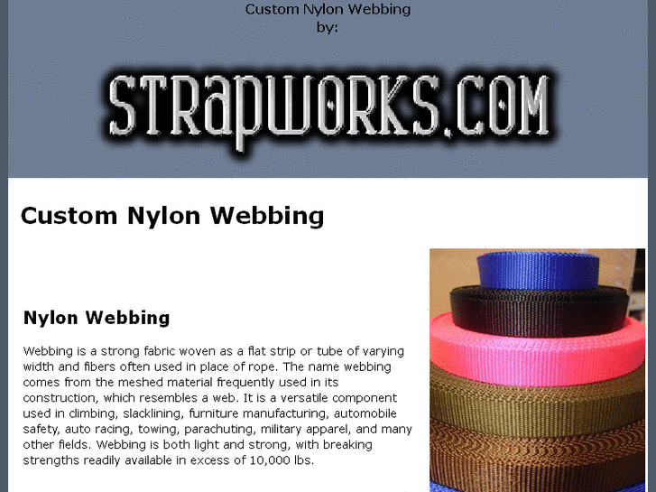 www.customnylonwebbing.com