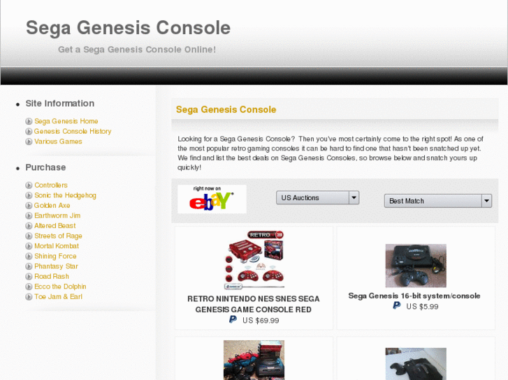 www.segagenesisconsole.com