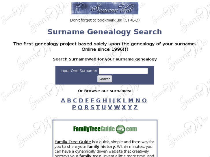 www.surnameweb.org