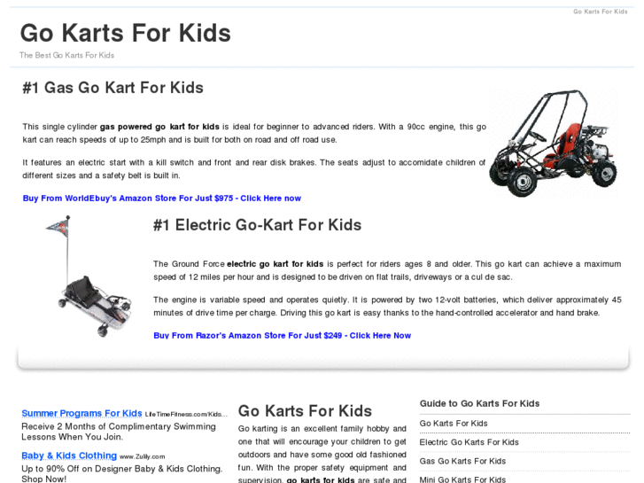 www.gokartsforkids.net