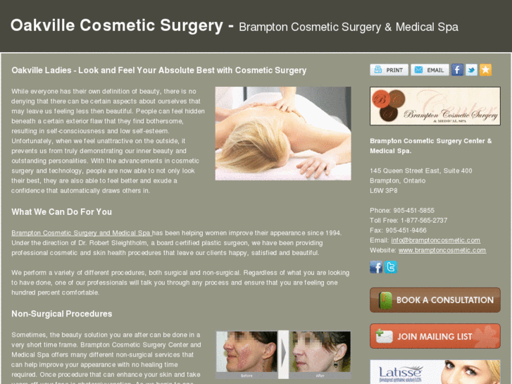 www.oakvillecosmeticsurgery.net