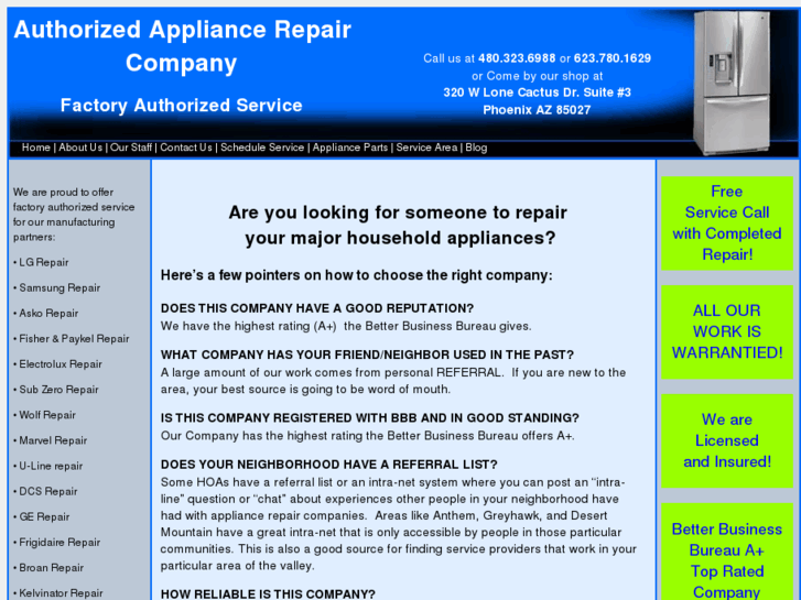 www.appliancerepairphoenix.org