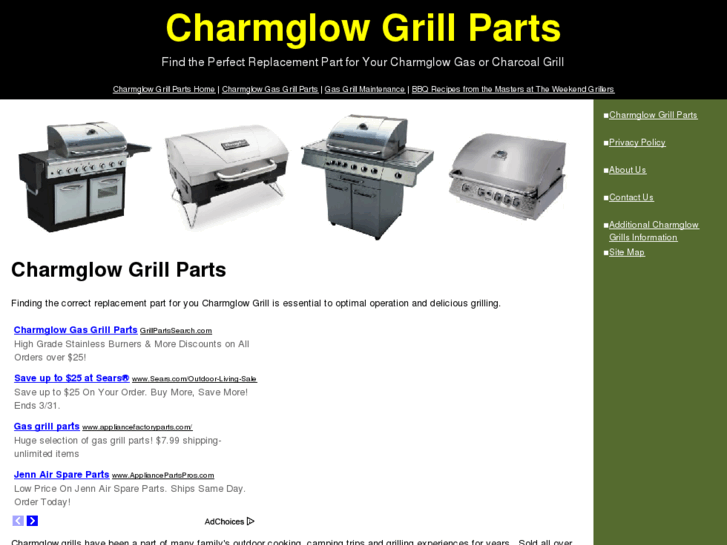 www.charmglowgrillparts.info