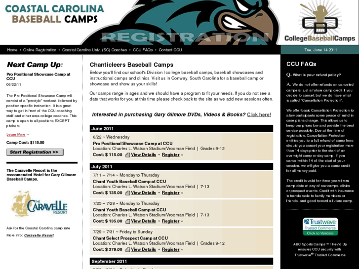 www.coastalcarolinabaseballcamps.com