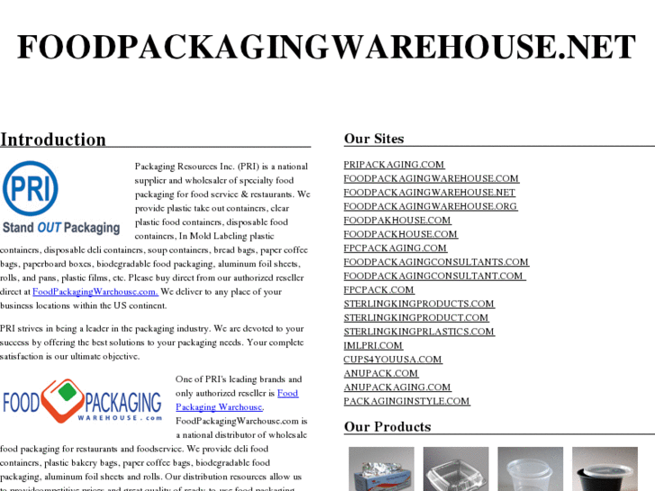 www.foodpackagingwarehouse.net