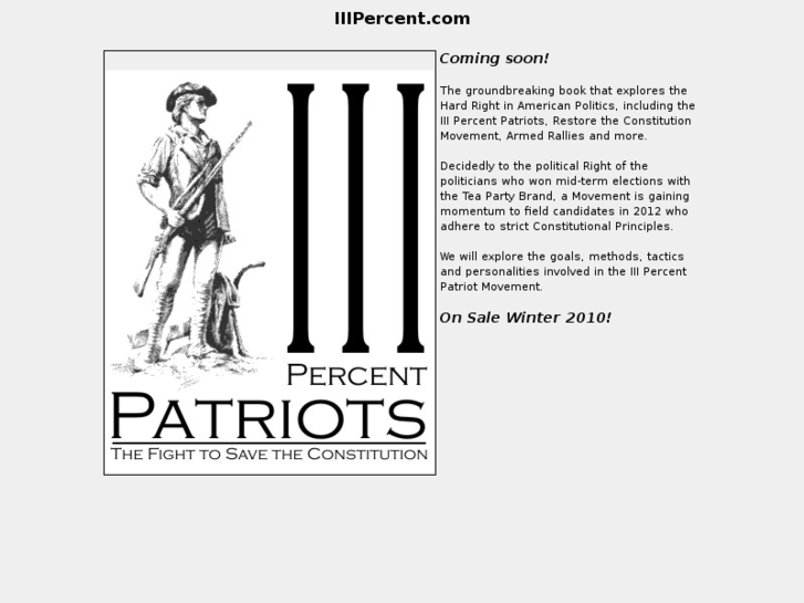 www.iiipercentpatriots.com