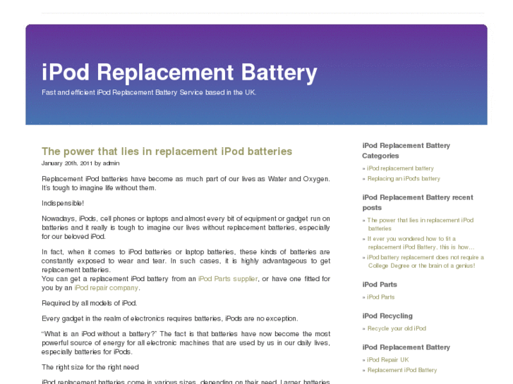 www.ipodreplacementbattery.co.uk