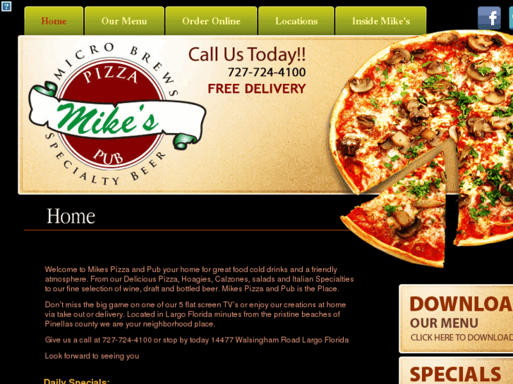 www.mikespizzaandpub.com