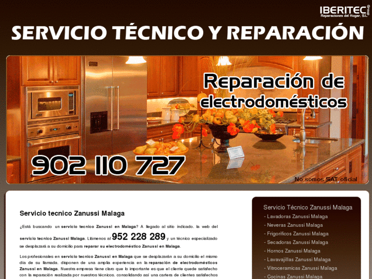 www.serviciotecnicozanussimalaga.com