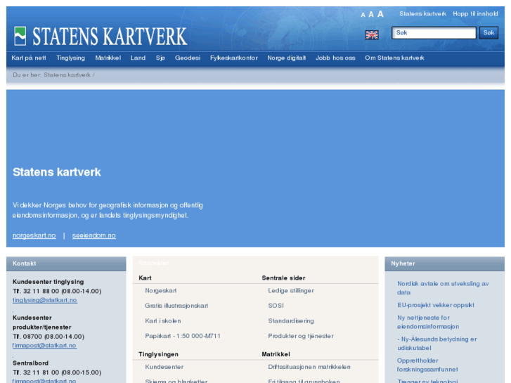 www.statenskartverk.no