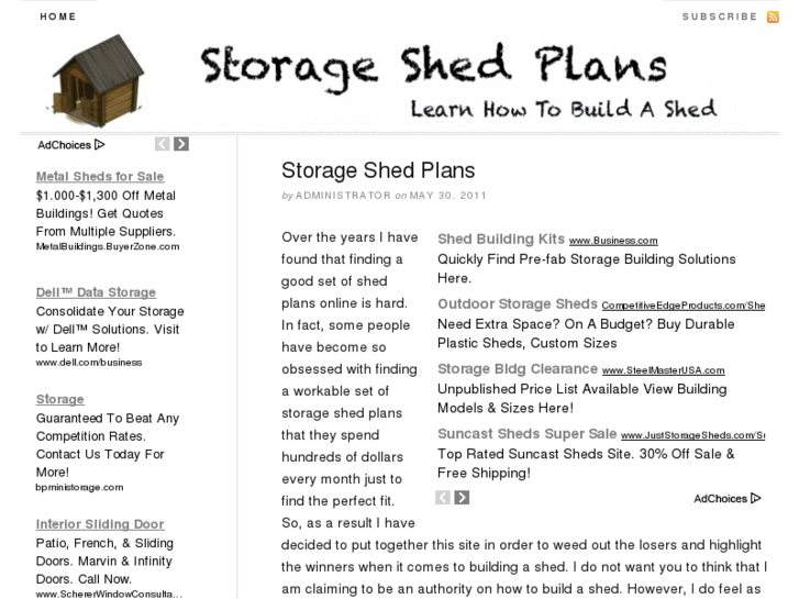 www.storageshedplans.net