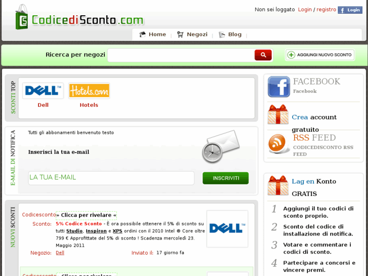 www.codicedisconto.com