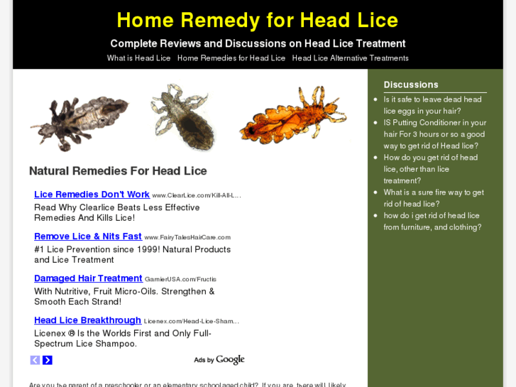 www.homeremedyheadlice.com