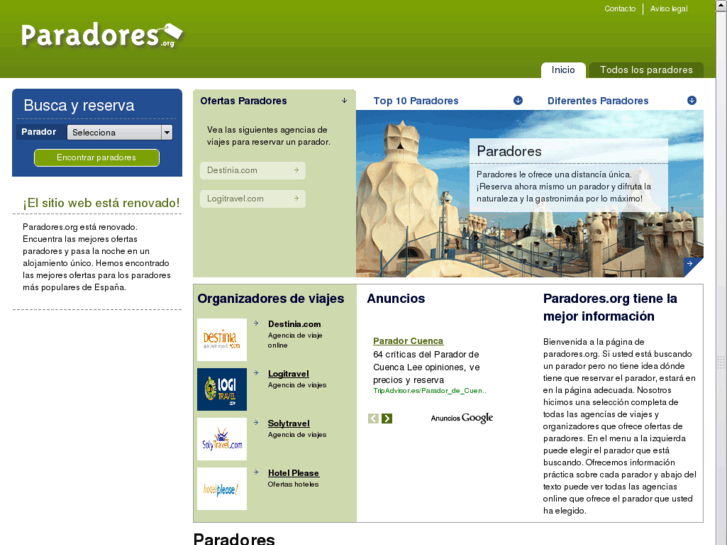 www.paradores.org