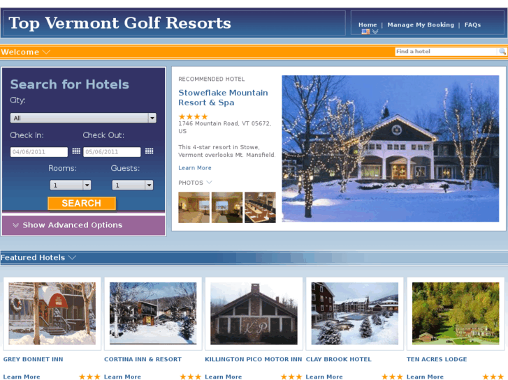 www.topvermontgolfresorts.com