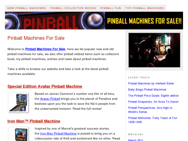 www.pinballmachinesforsale.info