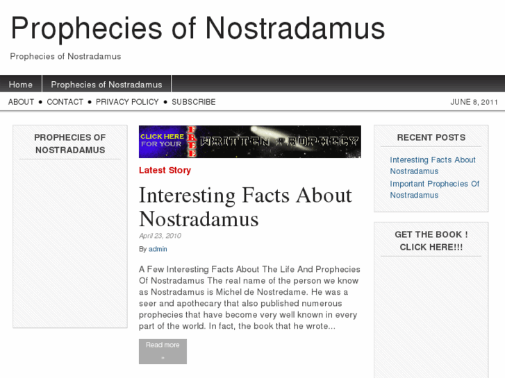 www.propheciesofnostradamus.com