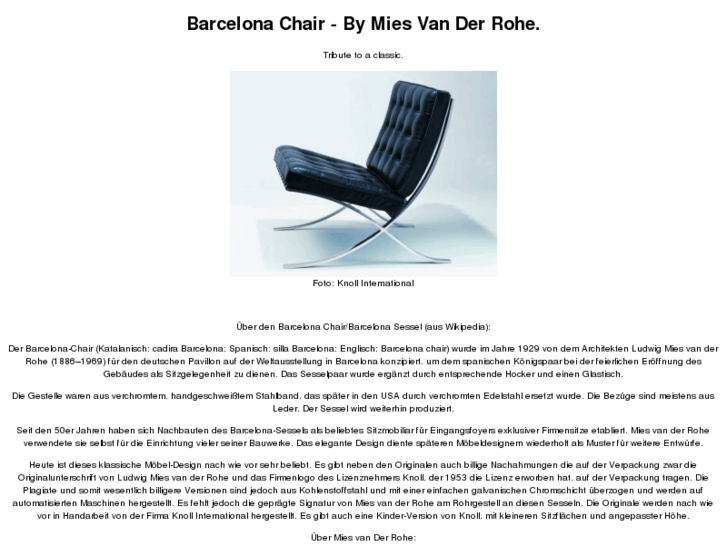 www.barcelona-chair.de