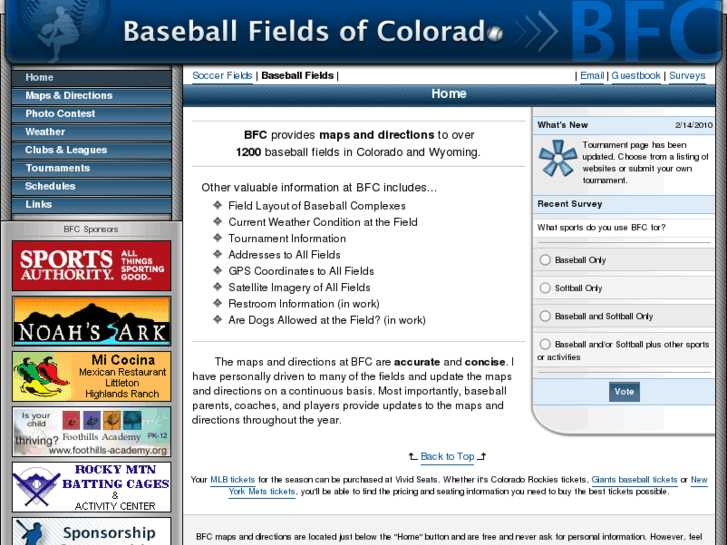 www.baseballfieldsofcolorado.com