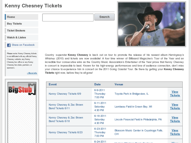 www.kennychesneytickets.org