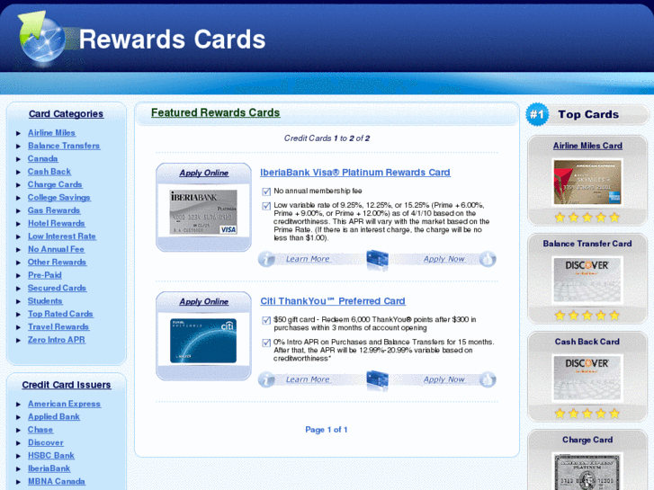 www.rewards-cards.net