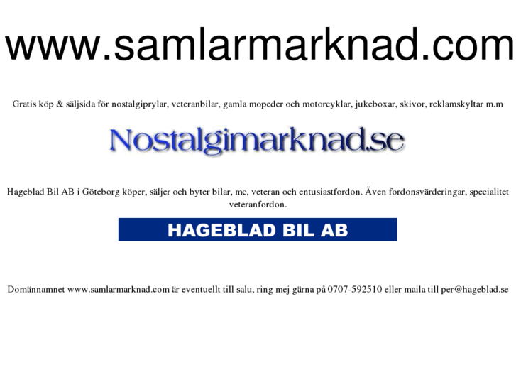 www.samlarmarknad.com